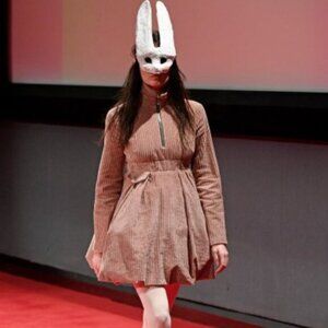 Anton Belinskiy Fall-Winter 2019 Collection Designer Corduroy Mini Dress